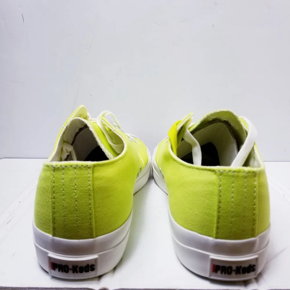 Keds Sneakers Men’s 10 Wild Lime Neon Canvas NIB Retro Streetwear
